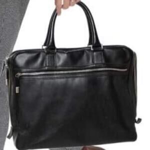 Dior Homme Oblique Coated Canvas Briefcase Black Authentic Italy AS-IS Project